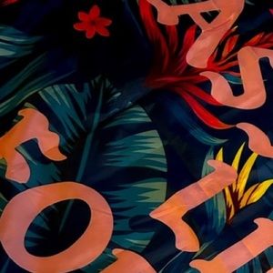 Tropical Fleece Blanket/Throw /5x5